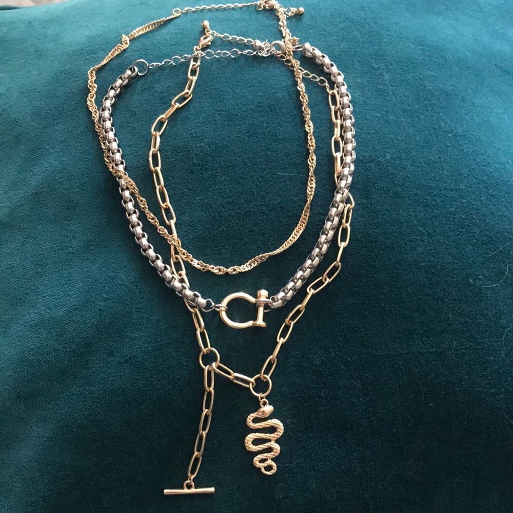 Layering necklaces